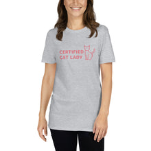 Load image into Gallery viewer, Certified Cat Lady T-Shirt
